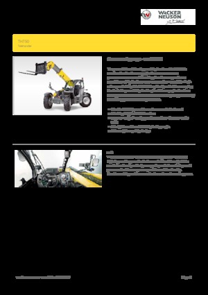 Telehandlere Wacker Neuson TH750