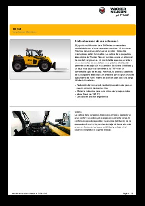 Telehandlere Wacker Neuson TH744