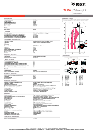 Telehandlere Bobcat TL 360