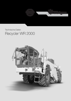 Reciclatoare rutiere la rece Wirtgen WR 2000