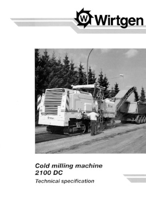 Freze de asfalt Wirtgen 2100 DC