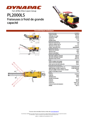 Freze de asfalt Dynapac PL 2000 LS