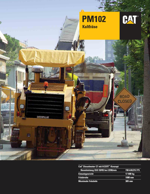Freze de asfalt Caterpillar PM102