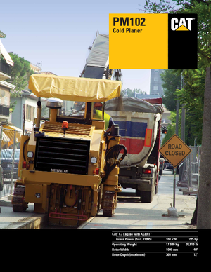Freze de asfalt Caterpillar PM102