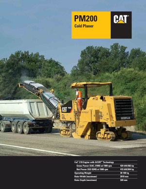 Freze de asfalt Caterpillar PM200