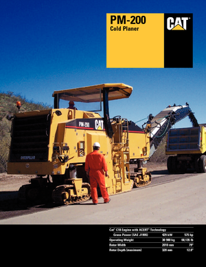Freze de asfalt Caterpillar PM200