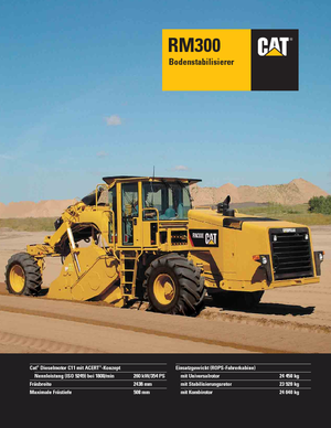 Reciclatoare rutiere la rece Caterpillar RM300