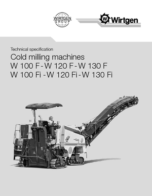 Freze de asfalt Wirtgen W 120 F