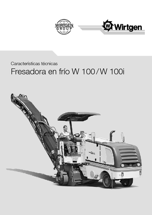 Freze de asfalt Wirtgen W 100 i