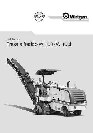 Freze de asfalt Wirtgen W 100 i