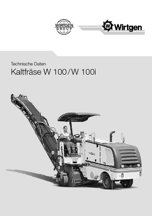 Freze de asfalt Wirtgen W 100 i