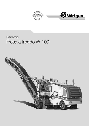Freze de asfalt Wirtgen W 100