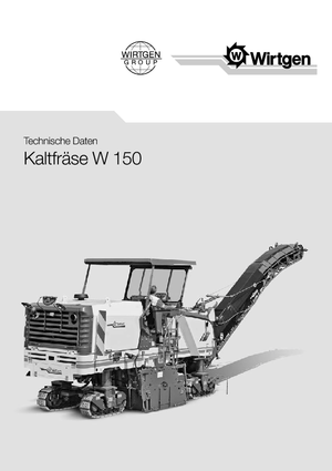 Freze de asfalt Wirtgen W 150