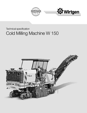 Freze de asfalt Wirtgen W 150