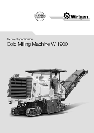 Freze de asfalt Wirtgen W 1900