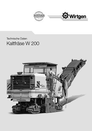 Freze de asfalt Wirtgen W 200
