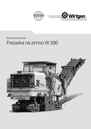 Freze de asfalt Wirtgen W 200