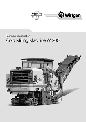 Freze de asfalt Wirtgen W 200