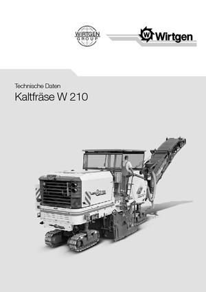 Freze de asfalt Wirtgen W 210