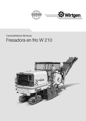 Freze de asfalt Wirtgen W 210
