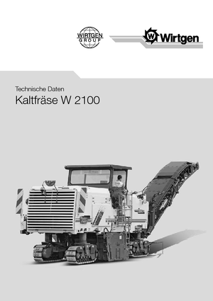 Freze de asfalt Wirtgen W 2100