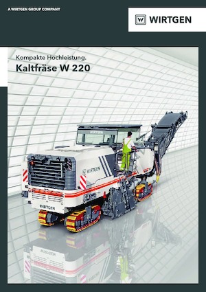 Freze de asfalt Wirtgen W 220