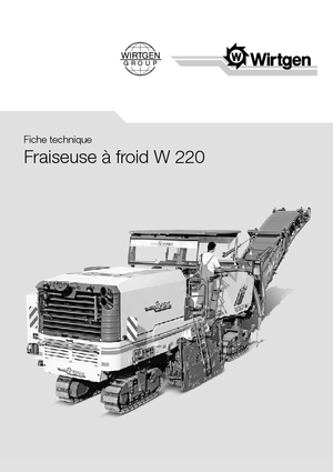 Freze de asfalt Wirtgen W 220