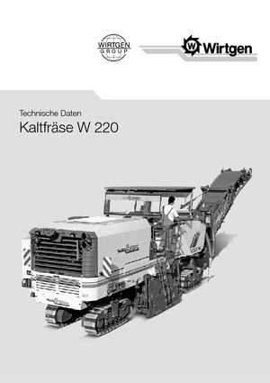 Freze de asfalt Wirtgen W 220