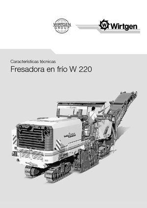 Freze de asfalt Wirtgen W 220