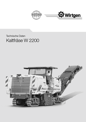Freze de asfalt Wirtgen W 2200