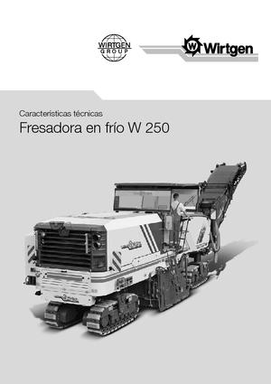 Freze de asfalt Wirtgen W 250