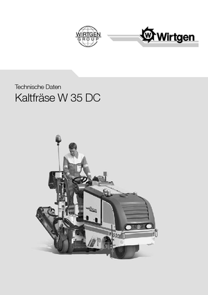 Freze de asfalt Wirtgen W 35 DC