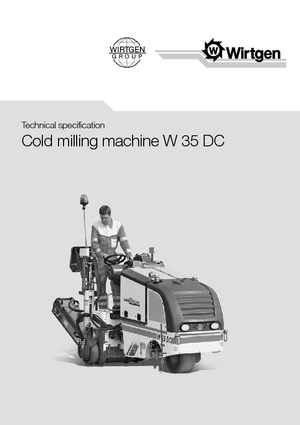 Freze de asfalt Wirtgen W 35 DC