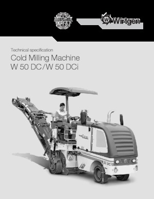 Freze de asfalt Wirtgen W 50 DCi