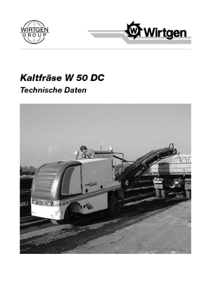 Freze de asfalt Wirtgen W 50 DC