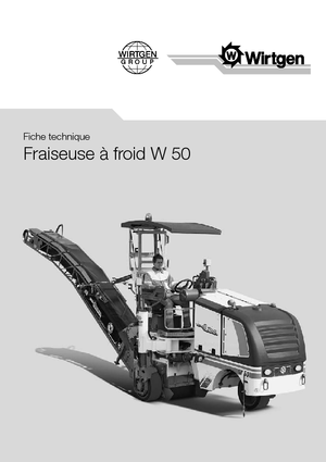 Freze de asfalt Wirtgen W 50