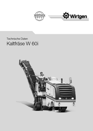 Freze de asfalt Wirtgen W 60 i