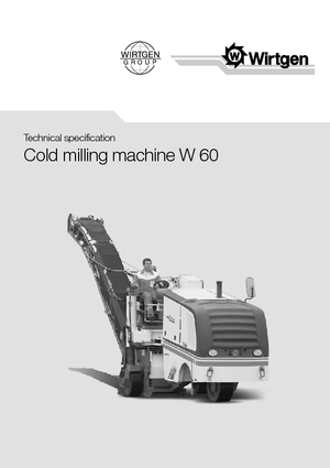 Freze de asfalt Wirtgen W 60