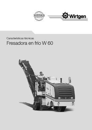 Freze de asfalt Wirtgen W 60