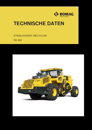 Reciclatoare rutiere la rece Bomag RS 650
