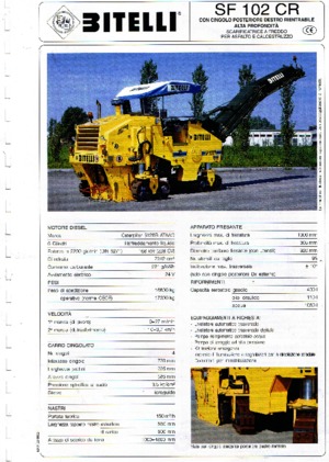 Freze de asfalt Bitelli SF 102 CR