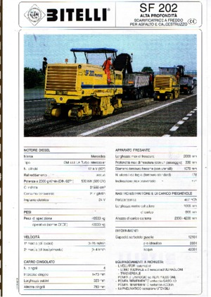 Freze de asfalt Bitelli SF 202