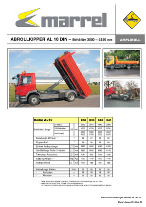 Autobasculante Marrel AL 10 DIN 41 B