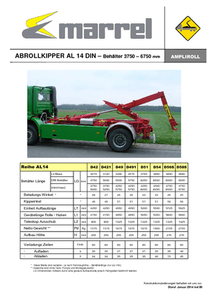 Autobasculante Marrel AL 14 DIN 56 S-B