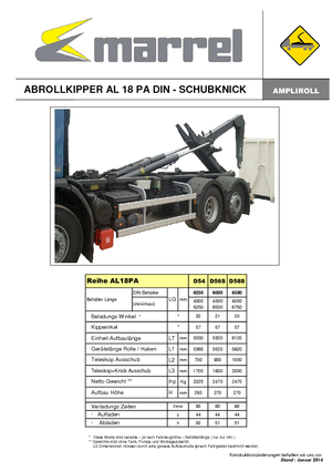 Autobasculante Marrel AL 18 PA DIN 56 S-B