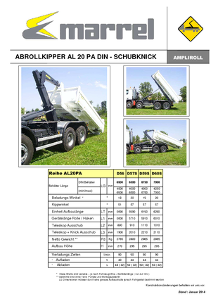Autobasculante Marrel AL 20 PA DIN 60 S-B