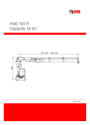 Poduri rulante/macarale rulante Hiab 165 R-F3