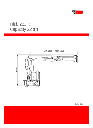 Poduri rulante/macarale rulante Hiab 220 R-F2