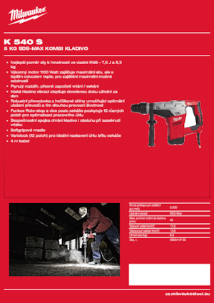 Ciocane rotative Milwaukee K 540 S