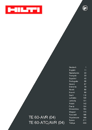 Ciocane rotative Hilti TE 60-AVR